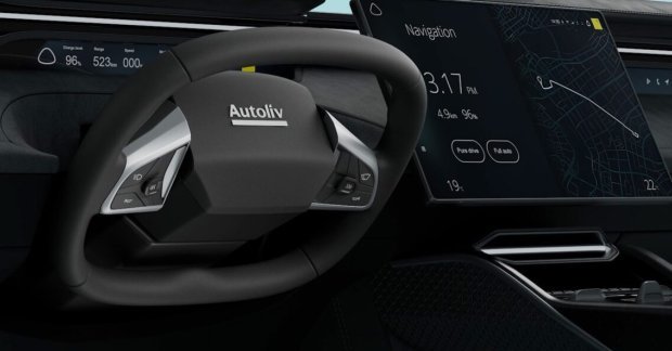 Autoliv and Tensor Unveil Foldable Steering Wheel for Level 4 Autonomous Cars